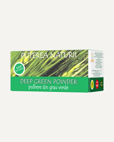 Deep Green pulbere din grau verde, 30 pliculete